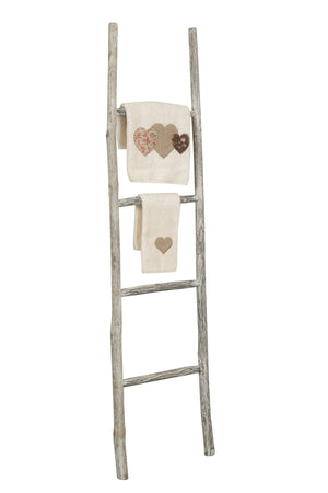 Biscottini Scala portasciugamani in legno finitura nera