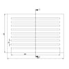 Griglia In Ghisa 300X206mm Stufe a Pellet Clam 14810011