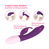 Vibratore Rabbit Doppia Stimolazione Punto G e Clitoride 10 Modalità Vibrazione