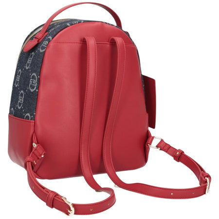Liu Jo zaino blu deim jacquard linea Manhattan AA5157T3846 Zaini Liu Jo