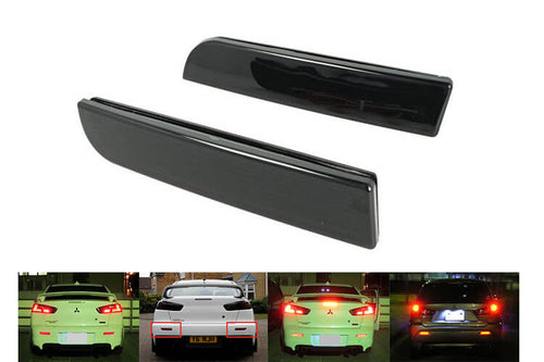 Kit 2 Fanali Posteriori A Led Nero Fume Per Mitsubishi Lancer Outlander Sport RVR ASX