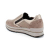 SCARPA DONNA CON ZIP LATERALE IN CAMOSCIO FANGO
