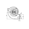 Ventilatore Centrifugo Cfd 80X35-35 Doppia Aspirazione Per Stufe a Pellet EcoForest 14706012