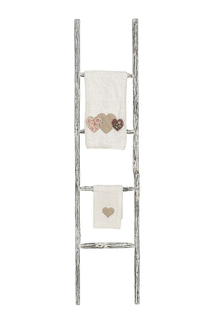 Biscottini Scala portasciugamani in legno finitura nera