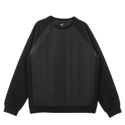 Nike Felpa Leggera Girocollo Uomo Pe Crew Winter Black/black da uomo