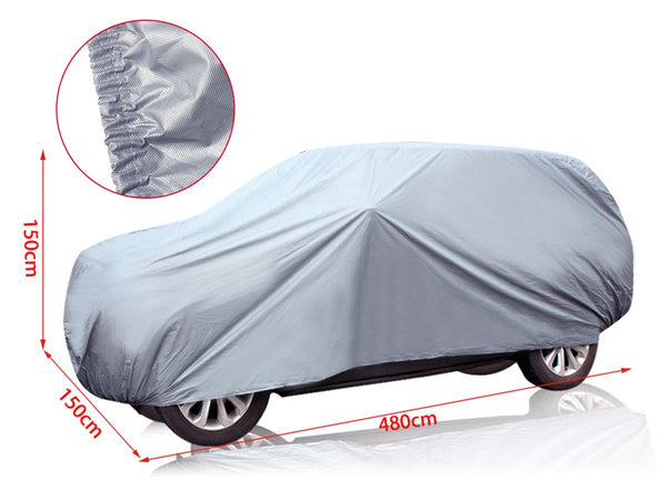 Telo Copriauto da Esterno Per SUV Misura M 480X150X150cm Impermeabile Antigraffio Resistente