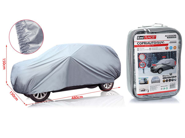 Telo Copriauto da Esterno Per SUV Misura M 480X150X150cm Impermeabile Antigraffio Resistente