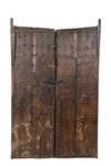 Biscottini Porta portone in legno massello e ferro da interno o da esterno vecchia e antica medievale