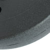 Set 2 Dischi Pesi Bilanciere Manubrio 20kg Plastificati Cemento 10kg x 2 Nero