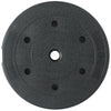 Set 2 Dischi Pesi Bilanciere Manubrio 20kg Plastificati Cemento 10kg x 2 Nero