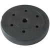 Set 2 Dischi Pesi Bilanciere Manubrio 20kg Plastificati Cemento 10kg x 2 Nero