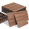 Kit 11 Mattonelle a Incastro per Terrazzo Piastrelle pavimenti 30x30cm in WPC Antiscivolo