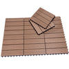 Kit 11 Mattonelle a Incastro per Terrazzo Piastrelle pavimenti 30x30cm in WPC Antiscivolo