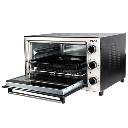 Forno Elettrico Ventilato 36LT 1600W con Timer Cottura Combi e Grill Luce interna