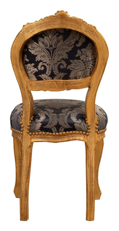 Biscottini Sedia poltroncina stile francese Luigi XVI in legno massello di faggio