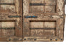 Biscottini Porta portone in legno massello e ferro da interno o da esterno vecchia e antica medievale