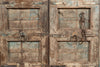 Biscottini Porta portone in legno massello e ferro da interno o da esterno vecchia e antica medievale