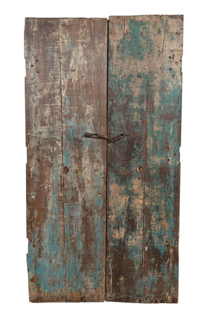Biscottini Porta portone in legno massello e ferro da interno o da esterno vecchia e antica medievale