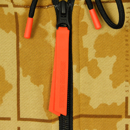 NIKE NBA Felpa Cappuccio Zip Uomo Lebron Hoodie Club Gold/team Orange da uomo