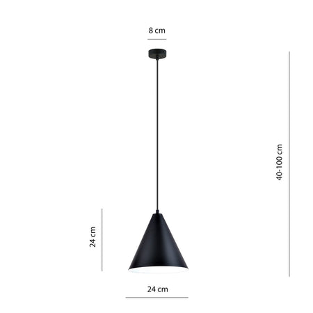 Sospensione Nordica Rebel 1 Luce In Acciaio Nero