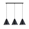 Sospensione Nordica Rebel 3 Luci In Acciaio Nero
