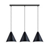 Sospensione Nordica Rebel 3 Luci In Acciaio Nero