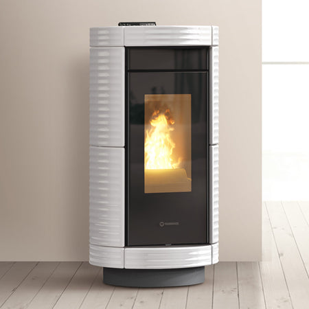 Thermorossi Termostufa a Pellet Dorica Idra 14 Maiolica 13,7 kW