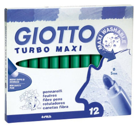 Pennarello Giotto Turbo Maxi Colore Verde Cinabro