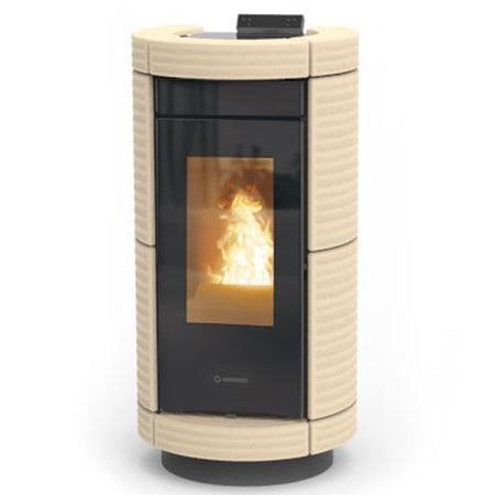 Thermorossi Termostufa a Pellet Dorica Idra 14 Maiolica 13,7 kW