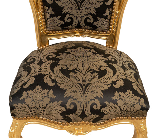 Biscottini Poltrona stile francese Luigi XVI in legno massello di faggio