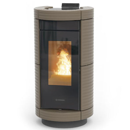 Thermorossi Termostufa a Pellet Dorica Idra 14 Maiolica 13,7 kW