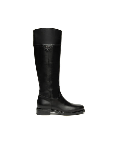 Nero Giardini stivale donna alto in pelle nero I514705D100