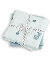 Set 2 Copertine Milleusi - Lalee - Blu - 100% Cotone Bio GOTS - 120x12 Done By Deer
