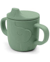 Tazza con Beccuccio Peekaboo - Elphee - Verde - 100% Silicone Alimenta Done By Deer