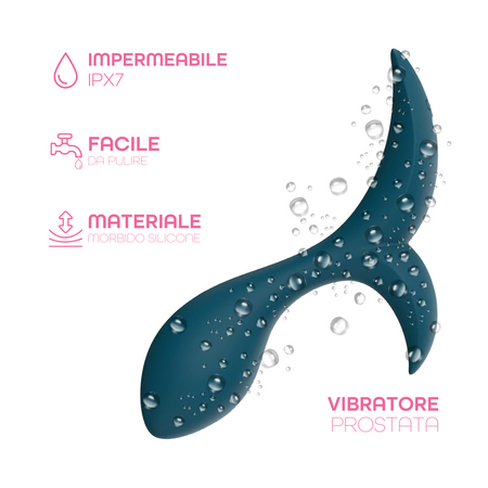 Vibratore Anale Massaggiatore Prostatico Controllo con App in Silicone Morbido