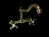 Rubinetto a parete bronzato vecchio ottone vintage completo