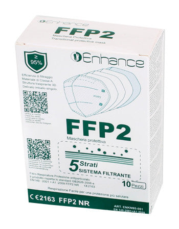 Mascherina prot ffp2 5strat 10