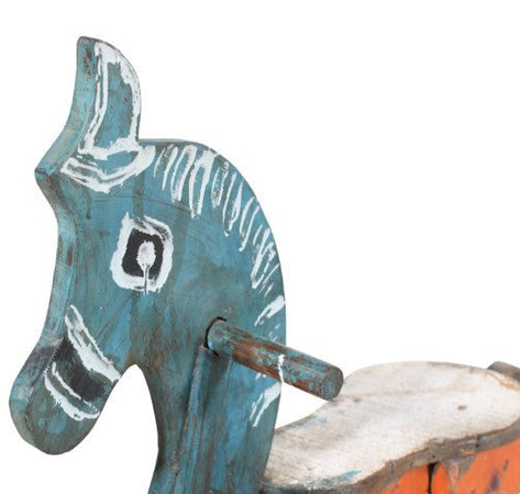 Biscottini Cavallo a dondolo in legno fatto a mano