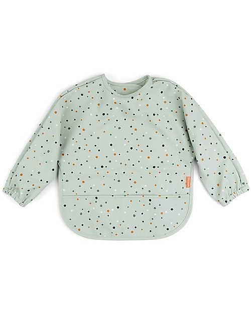Bavaglio a Maniche Lunghe Impermeabile con Tasca - Happy Dots - Verde Done By Deer