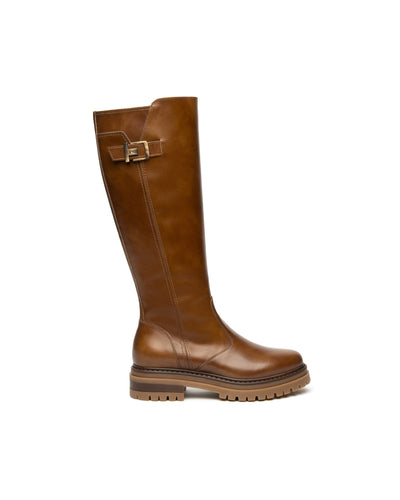 Nero Giardini stivali donna in pelle col. cuoio I514837D400