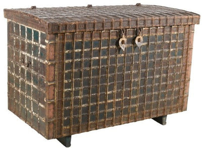 Biscottini Vecchio forziere in legno e ferro L173XPR96XH120 cm