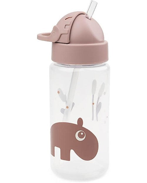 Borraccia Antigoccia con Cannuccia - Ozzo - Cipria - Lavabile in Lavas Done By Deer