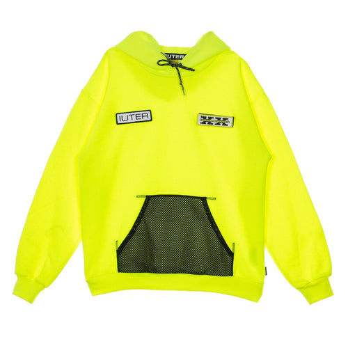 IUTER Felpa Leggera Cappuccio Uomo Visibility Hoodie Neon Yellow da uomo