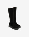 Nero Giardini stivali donna in pelle scamosciata nero I514843D100