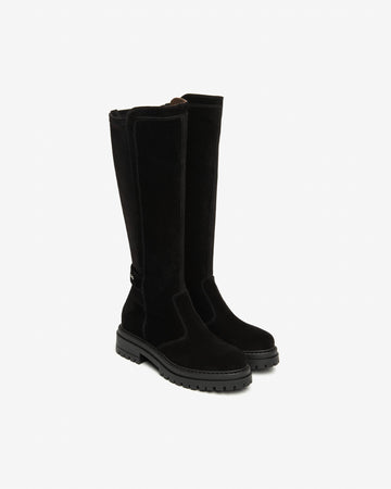Nero Giardini stivali donna in pelle scamosciata nero I514843D100