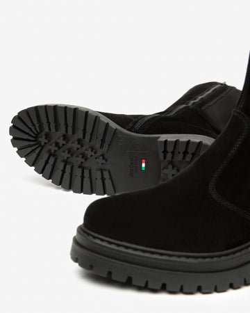 Nero Giardini stivali donna in pelle scamosciata nero I514843D100