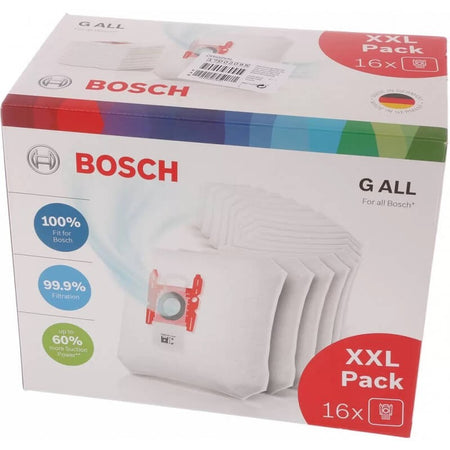 Pack XXL 16 Sacchetti per aspirapolvere Tipo G ALL Bosch 17002095 BBZ16GALL