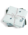 Set 3 Telini Antirigurgito Lalee il Lama - Blu - 70x70 cm - 100% Coton Done By Deer