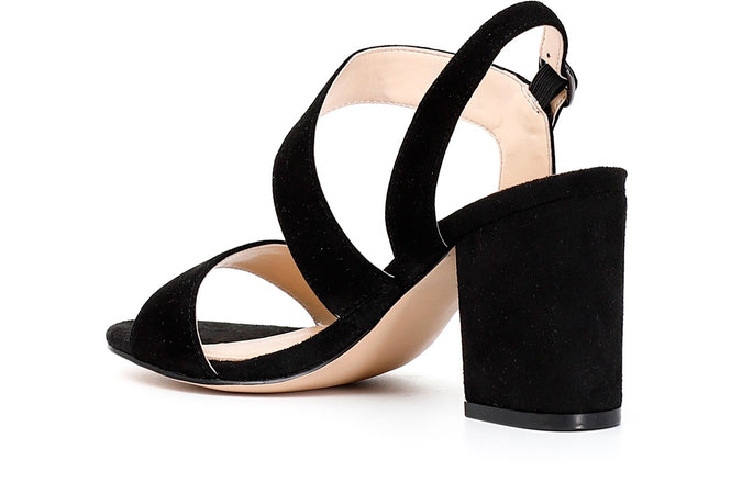 SANDALO ASIMMETRICO IN CAMOSCIO