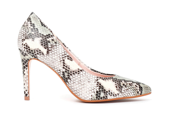 DÉCOLLETÉ IN PITONE TACCO 90 MM